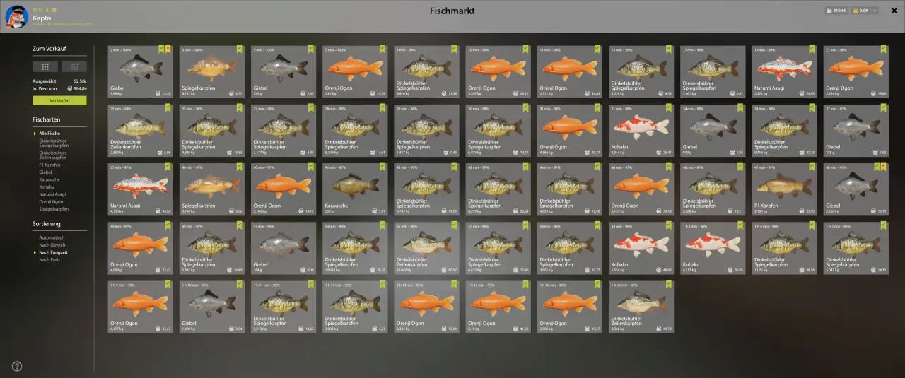 Also der Kupfersee läuft aktuell.... 1 Std. 15 Min.