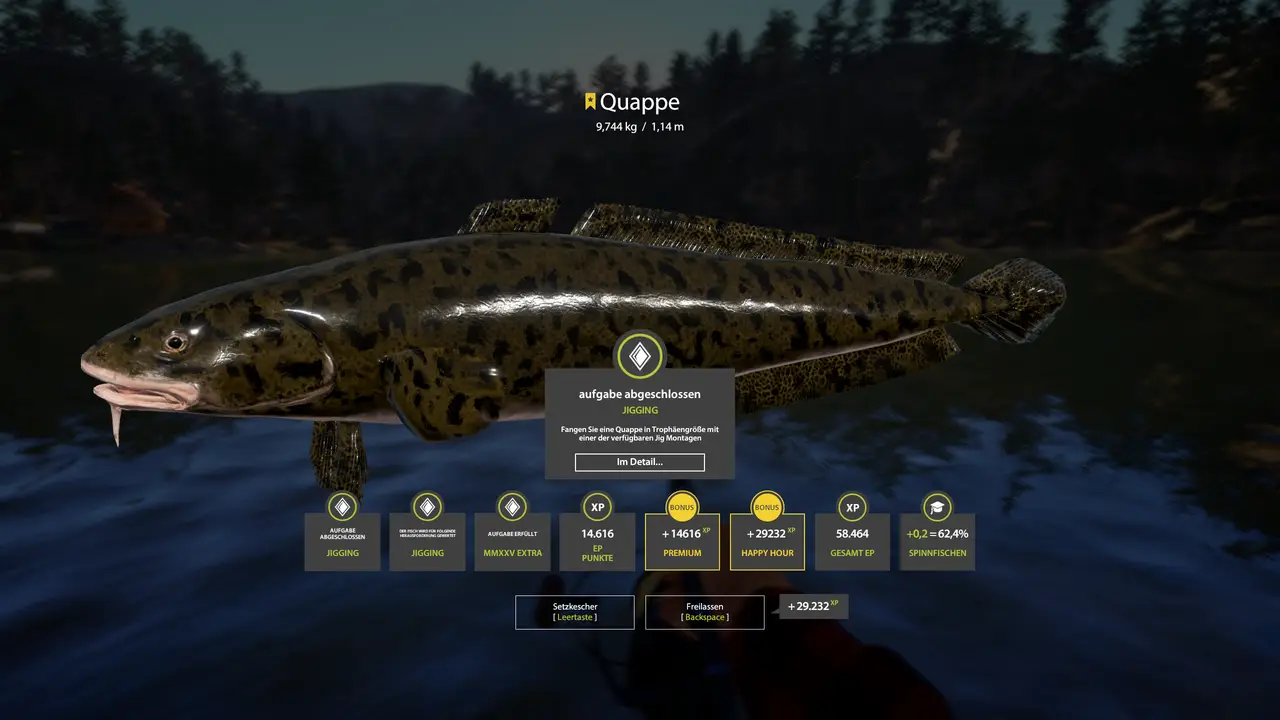 Endlich, nach etlichen Nächten am Kuori gab es dann "meine Quappe". Danke Käptn für den Köder