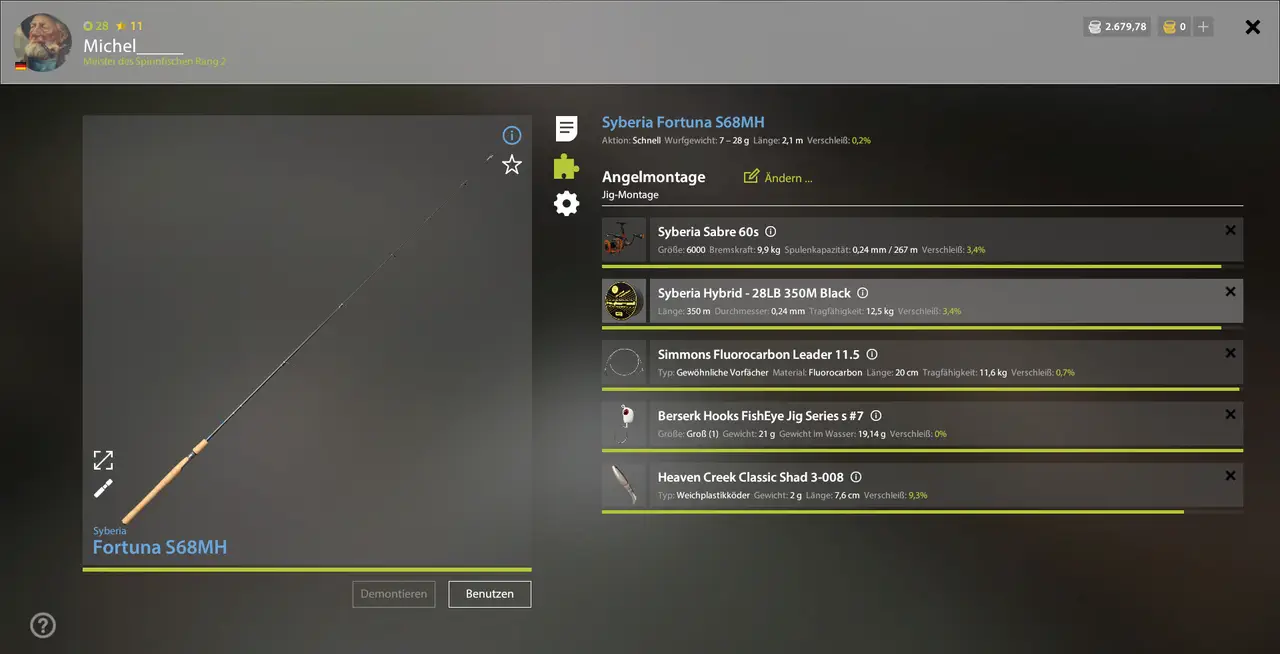 Ladoga - 60:40 - Jig - 80 % Auswurf, mit 28er Geschwindigkeit gejiggt - 455 Silber in 1h